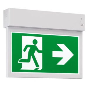 emergency exit sign with lights